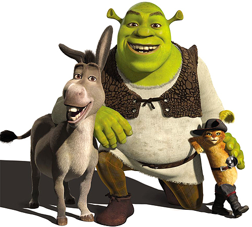 SHREK, BURRO Y GATO EN ZAPATOS Juegos Gratis Online en Puzzle Factory