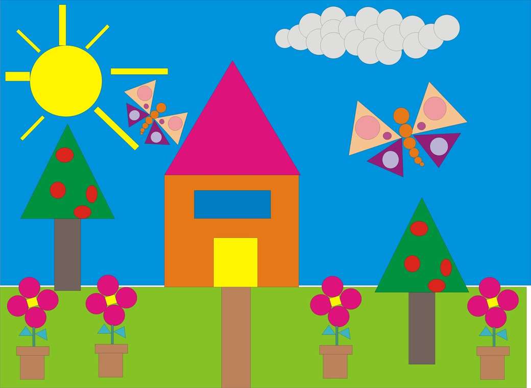 LA CASA Y LAS FIGURAS GEOMÉTRICAS Juegos Gratis Online en Puzzle Factory