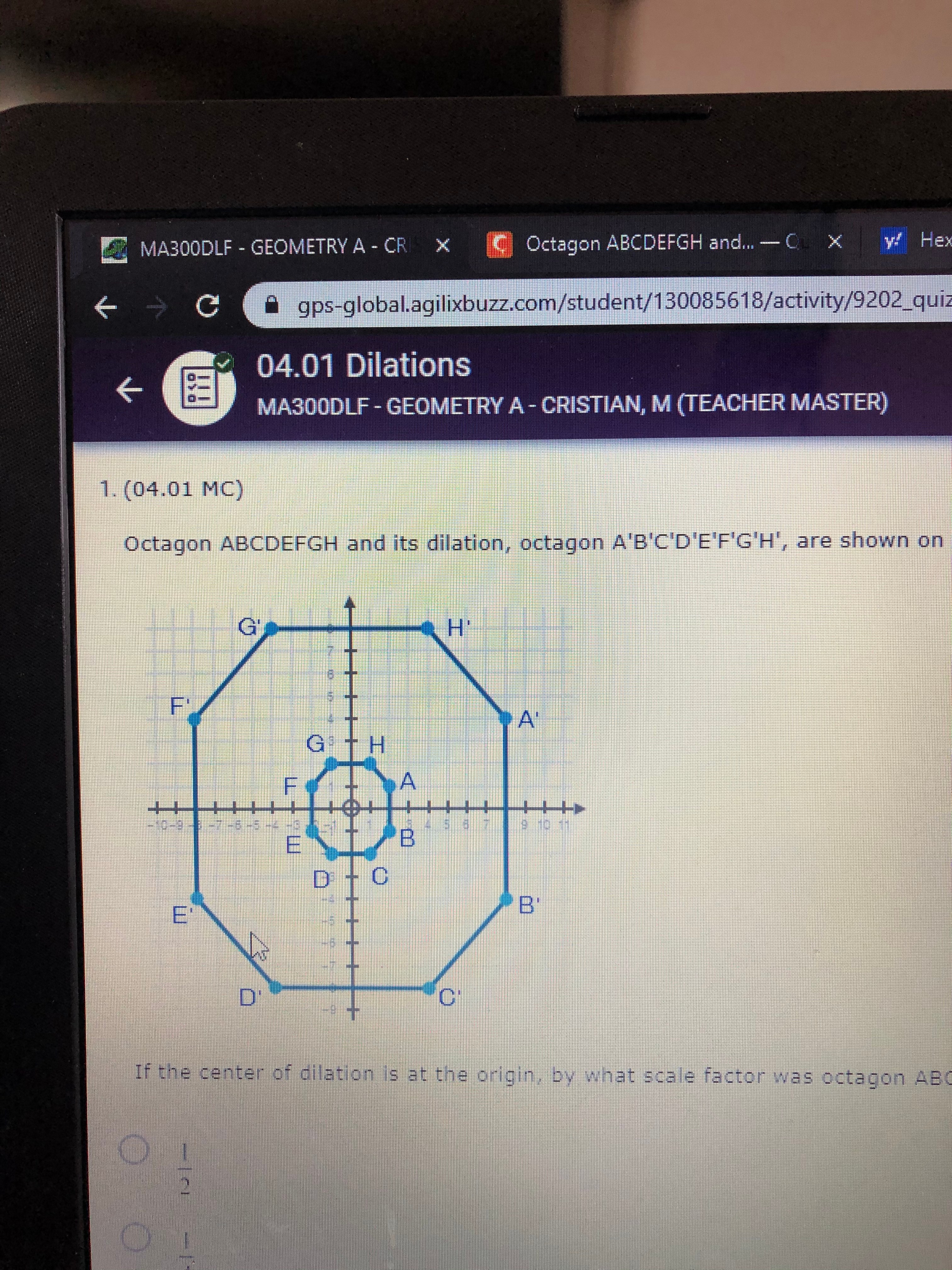 Octagon ABCDEFGH and... QuestionCove