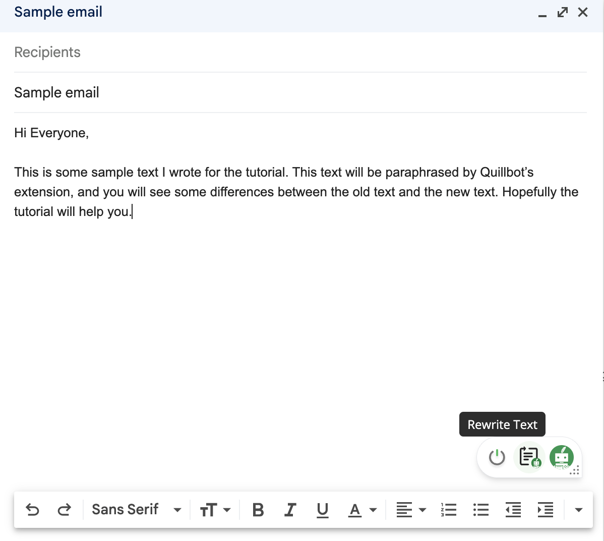 QuillBot for Chrome Write well, wherever