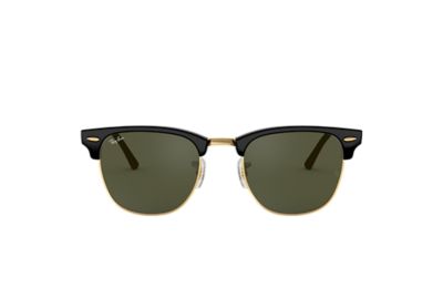 RayBan Clubmaster Oversized RB4175 Black Nylon Green Lenses