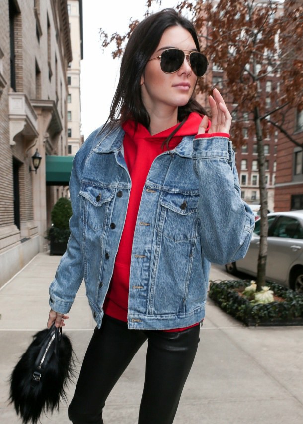 Hoodie Under Jean Jacket Varsity Apparel Jackets