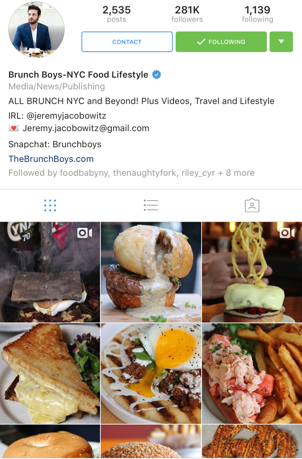 Top 5 Instagram Foodies of 2016
