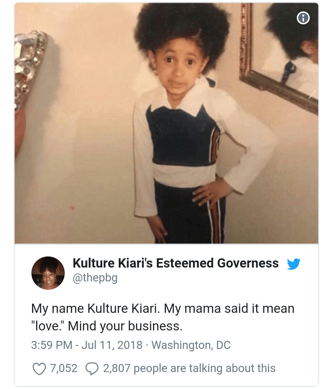 Little Cardi B Meme