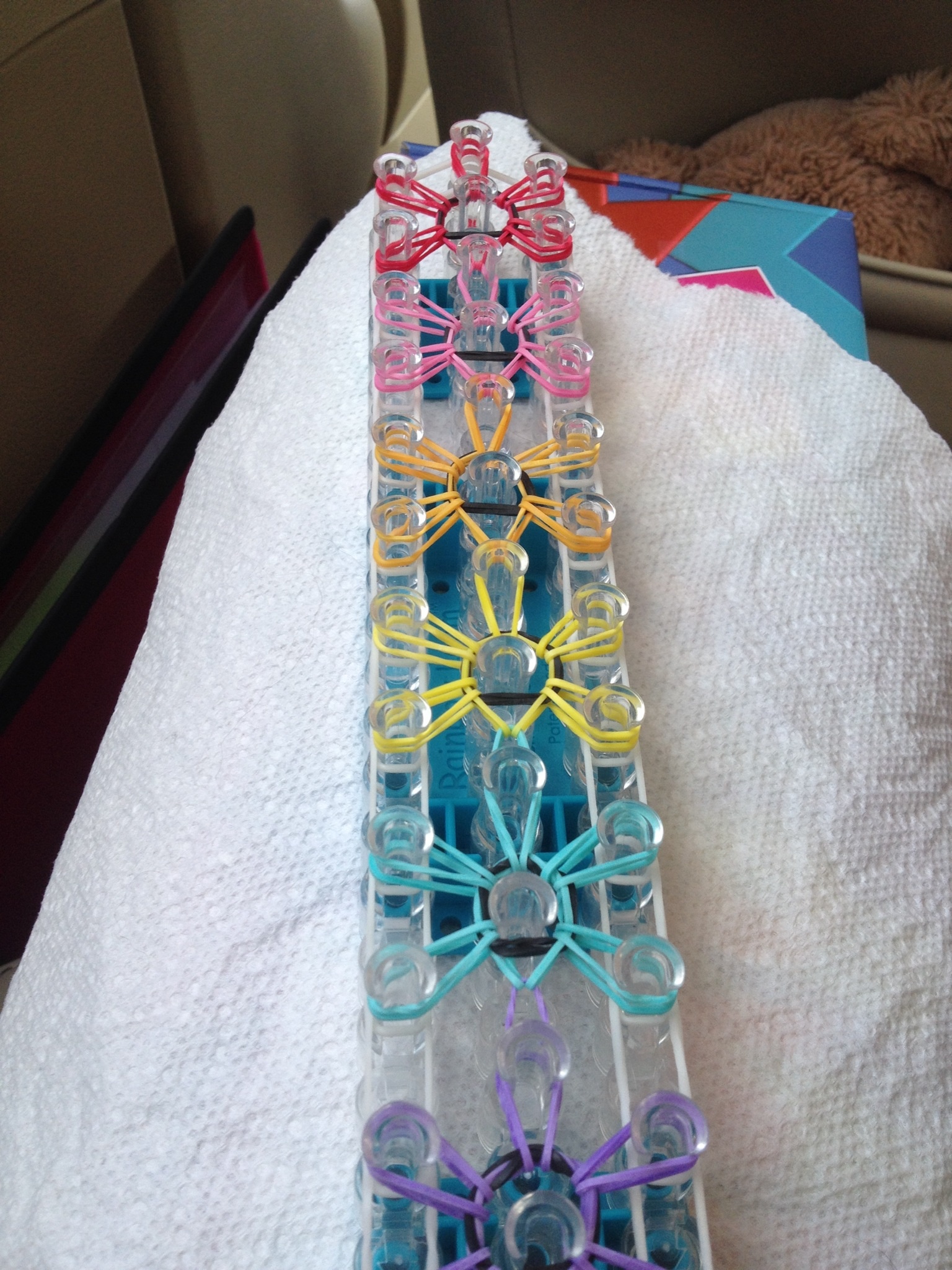 Rainbow Loom Raindrop Pattern Rainbow Loom Patterns Bracelet(05)