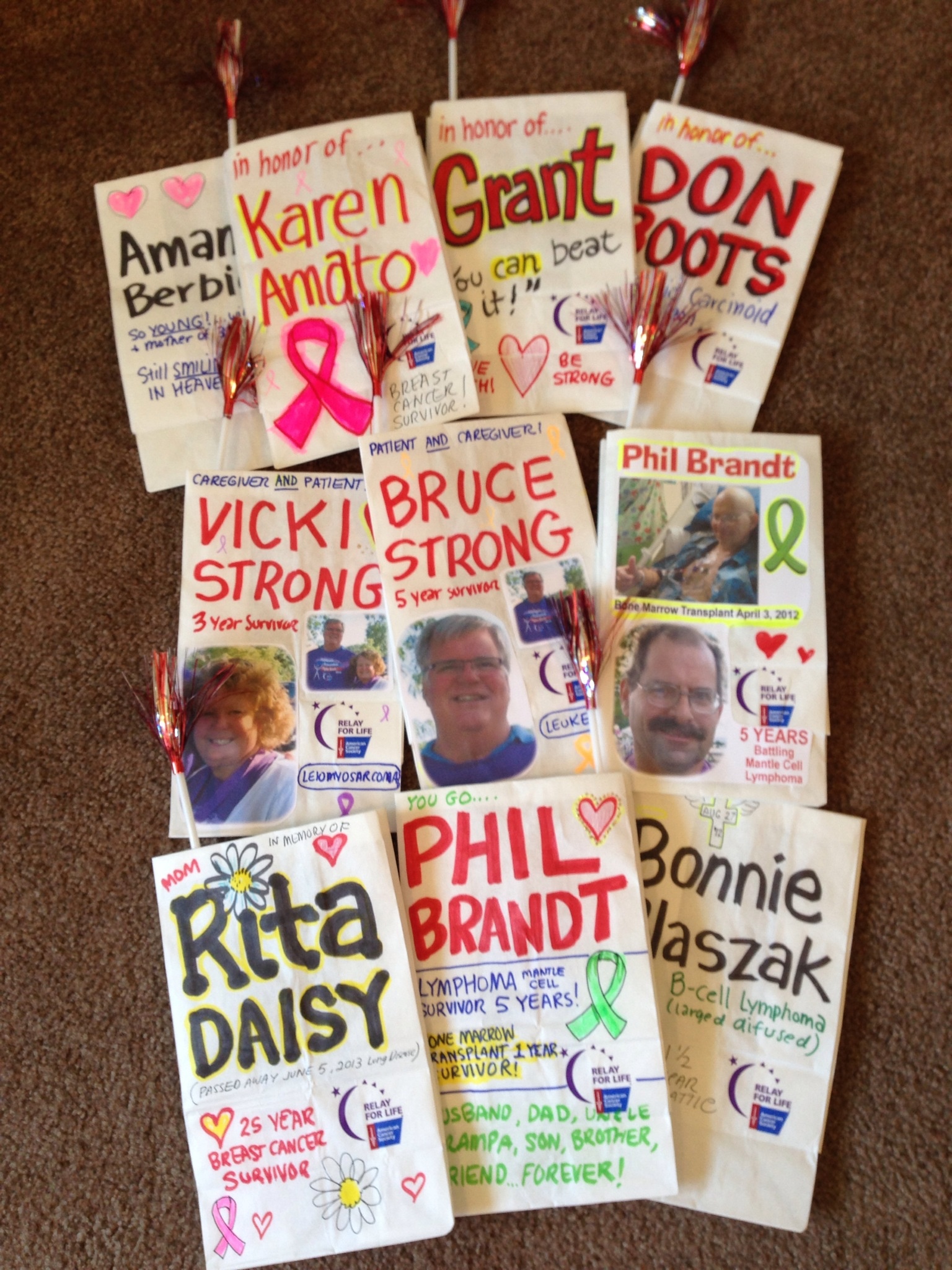 Relay For Life Luminaria Ideas