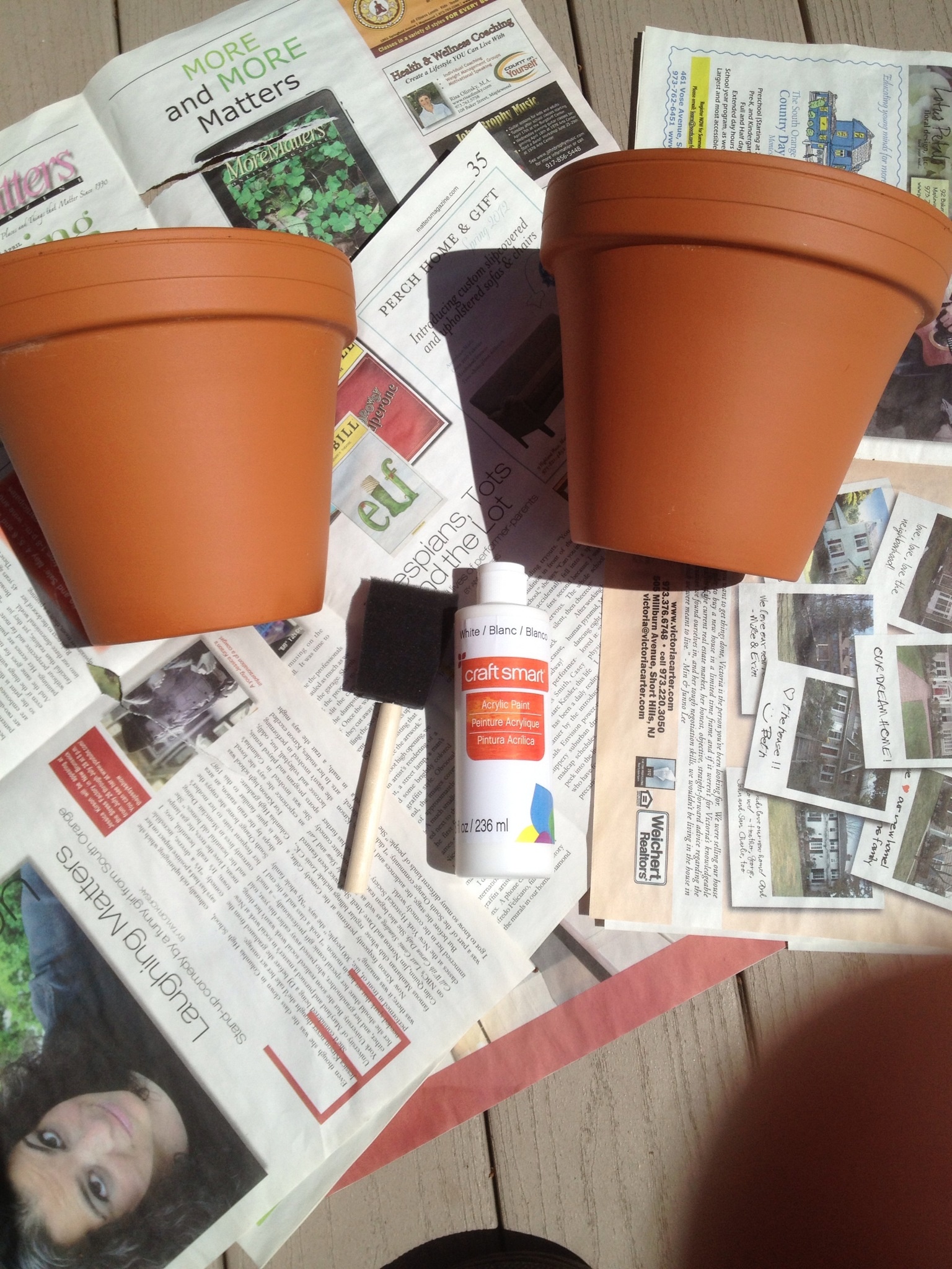 Footprint Butterfly Flower Pot