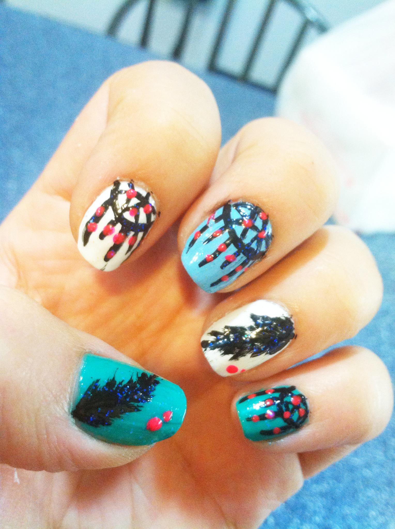 Dream Catcher Nail Art