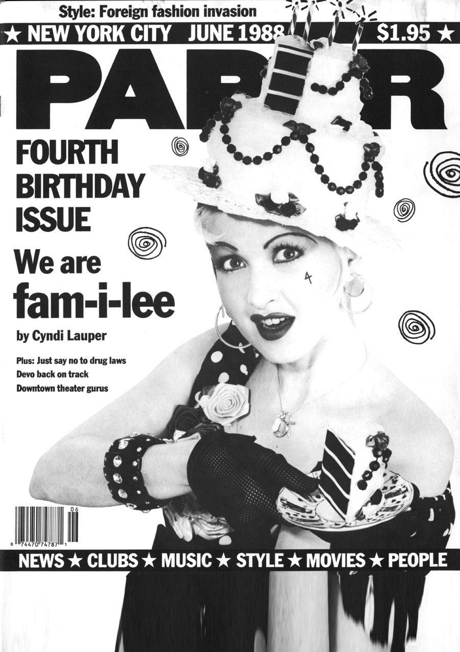Cyndi Lauper's Birthday Fashion Spread From Our June 1988 Issue PAPER