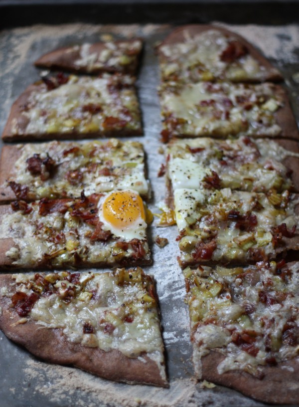 Gruyère, Bacon and Leek Pizza With an Italian Red Tasting Room Blog