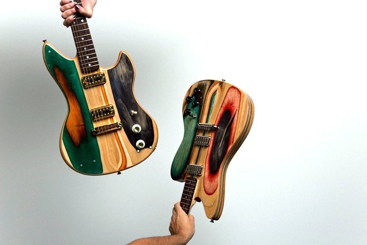 Artist Turns Old Skateboards Into Beautiful New Guitars EcoWatch