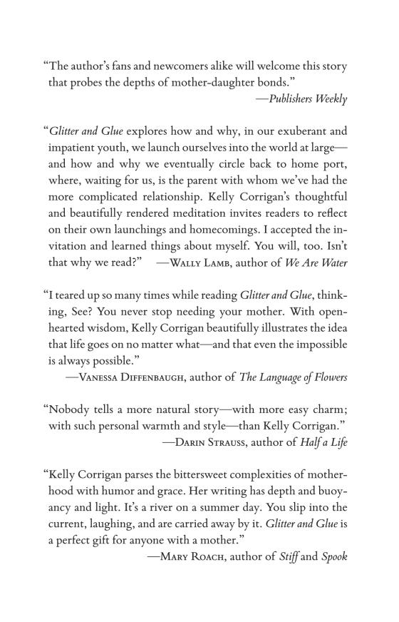 Glitter and Glue by Kelly Corrigan 9780345532855 Brightly Shop