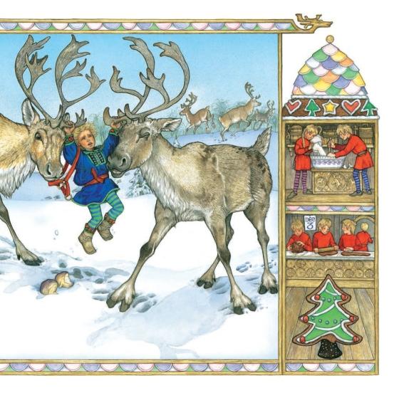 The Wild Christmas Reindeer by Jan Brett 9780525515791 Brightly Shop