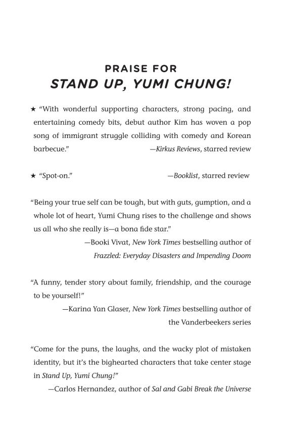 Stand Up, Yumi Chung! by Jessica Kim 9780525554974 Brightly Shop