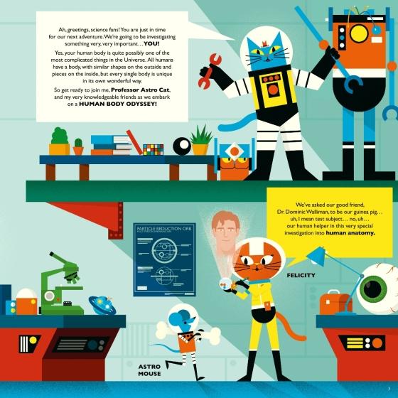 Professor Astro Cat's Human Body Odyssey by Dr. Dominic Walliman 9781911171911 Brightly Shop