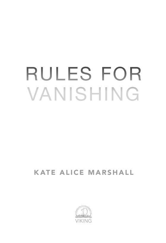 Rules for Vanishing by Kate Alice Marshall 9781984837011 Brightly Shop