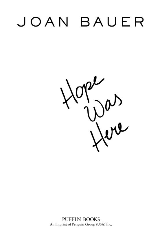 Hope Was Here by Joan Bauer 9780142404249 Brightly Shop