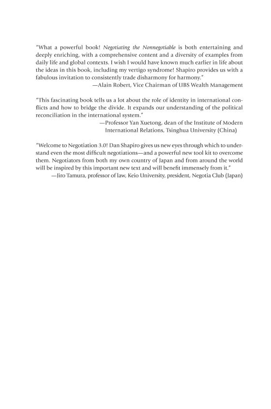 Negotiating the Nonnegotiable: How to Resolve Your Most.