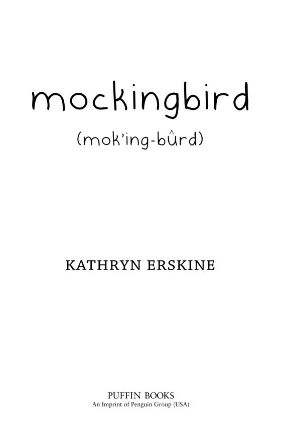 Mockingbird by Kathryn Erskine 9780142417751 Brightly Shop