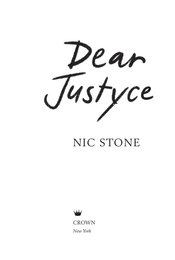 Dear Justyce by Nic Stone 9781984829665 Brightly Shop Dear Justyce by Nic Stone 9781984829665 Brightly Shop