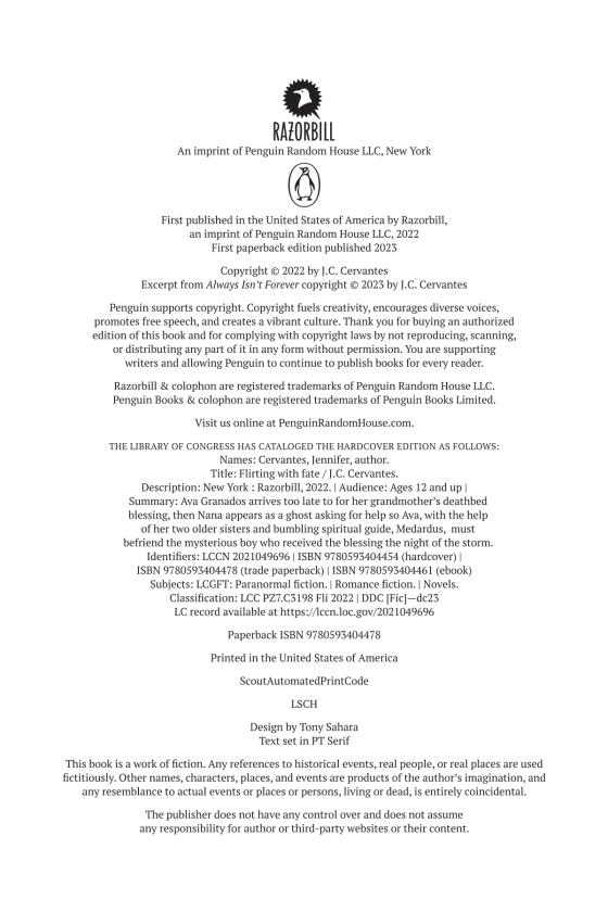 Flirting with Fate by J. C. Cervantes 9780593404478 Brightly Shop