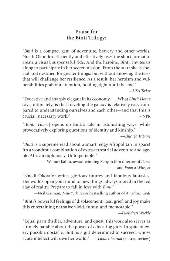 Binti The Complete Trilogy by Nnedi Okorafor 9780756416935 Brightly