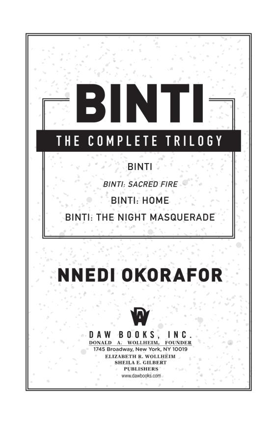 Binti The Complete Trilogy by Nnedi Okorafor 9780756416935 Brightly