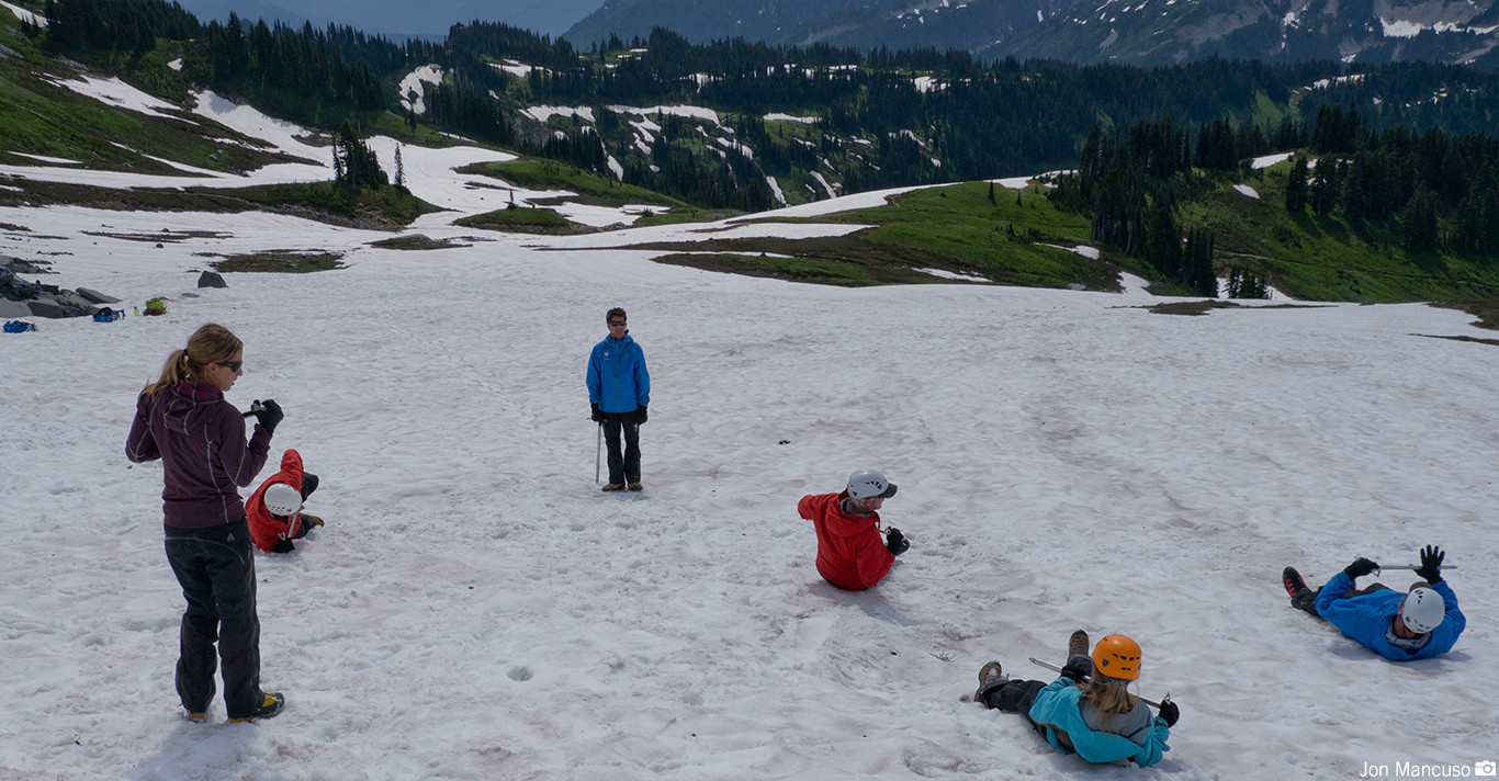 Mountaineering School on Mt. Rainier RMI Expeditions