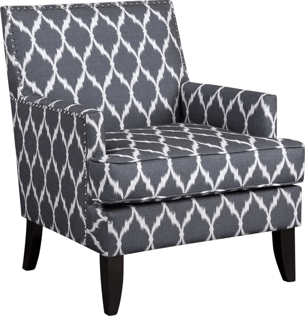 Aubinwood Gray Pattern Accent Chair Rooms To Go