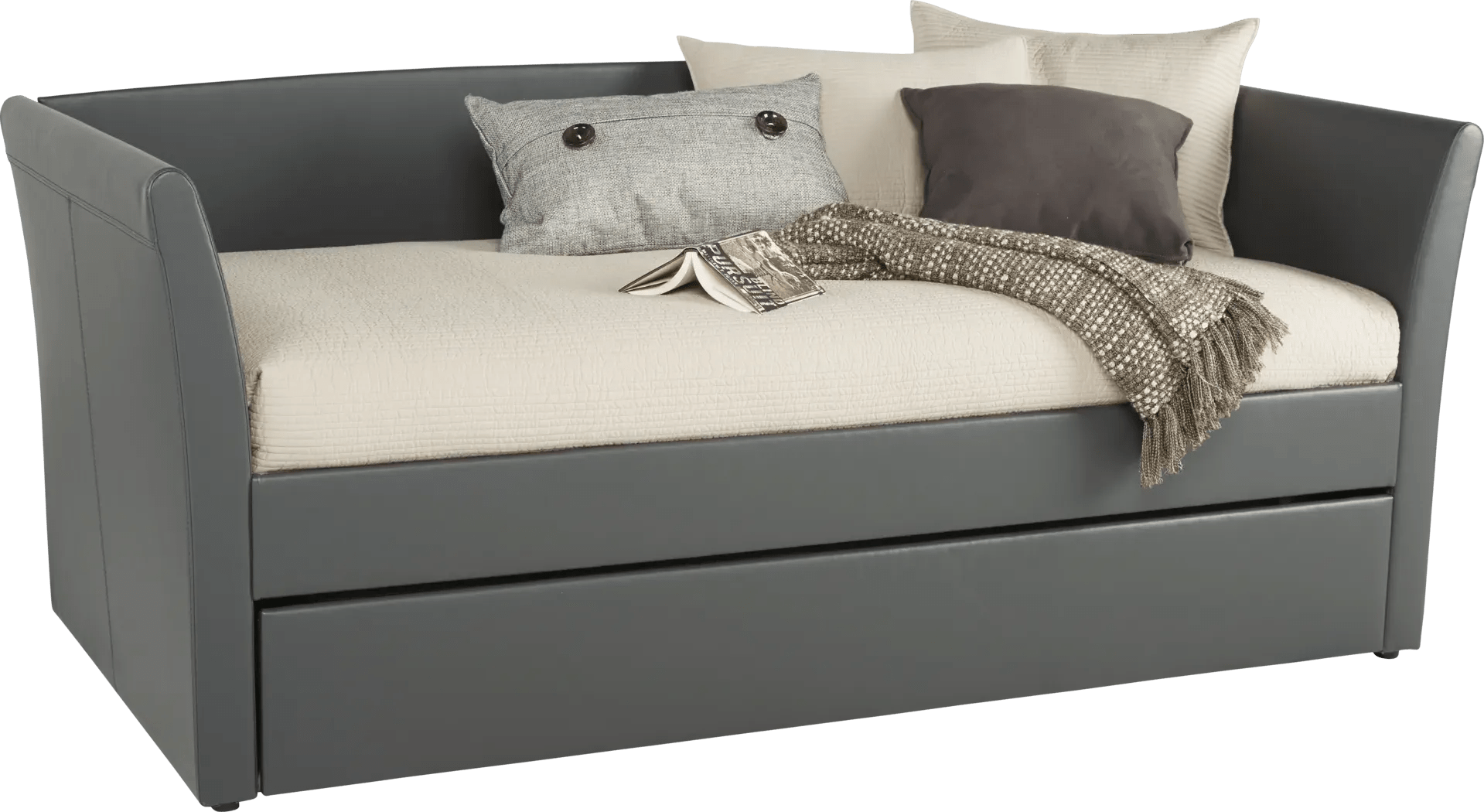 Brianne Gray Daybed with Trundle Rooms To Go