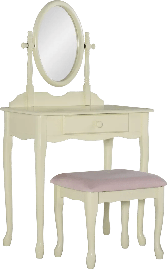 Kids Cherise White Vanity Set Rooms To Go
