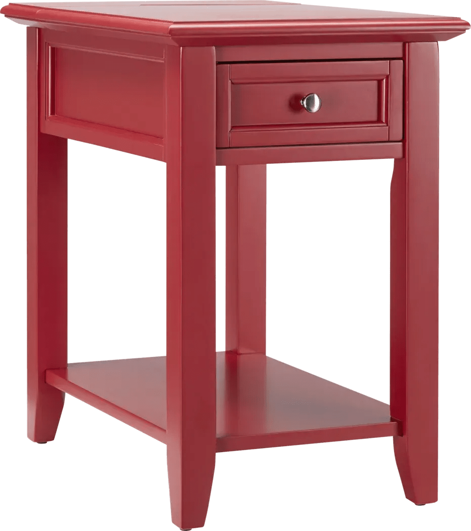Leda Red Accent Table Rooms To Go