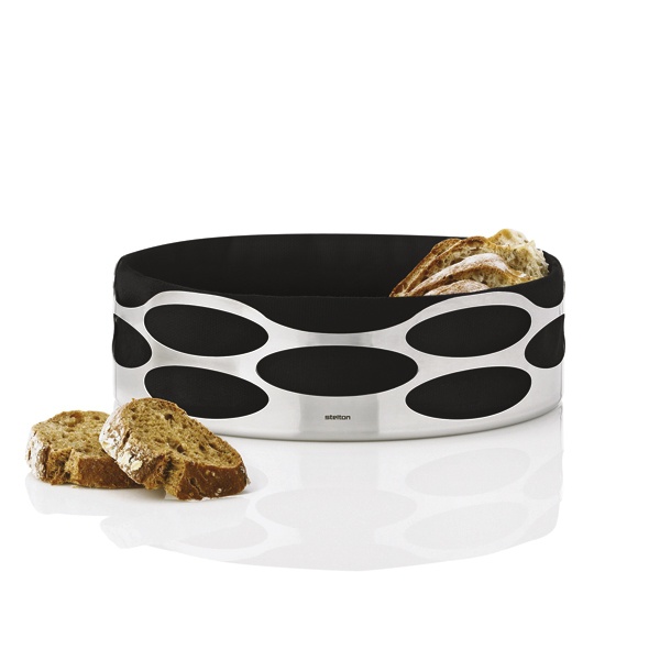 Stelton Embrace brødbakke, sort Salling.dk