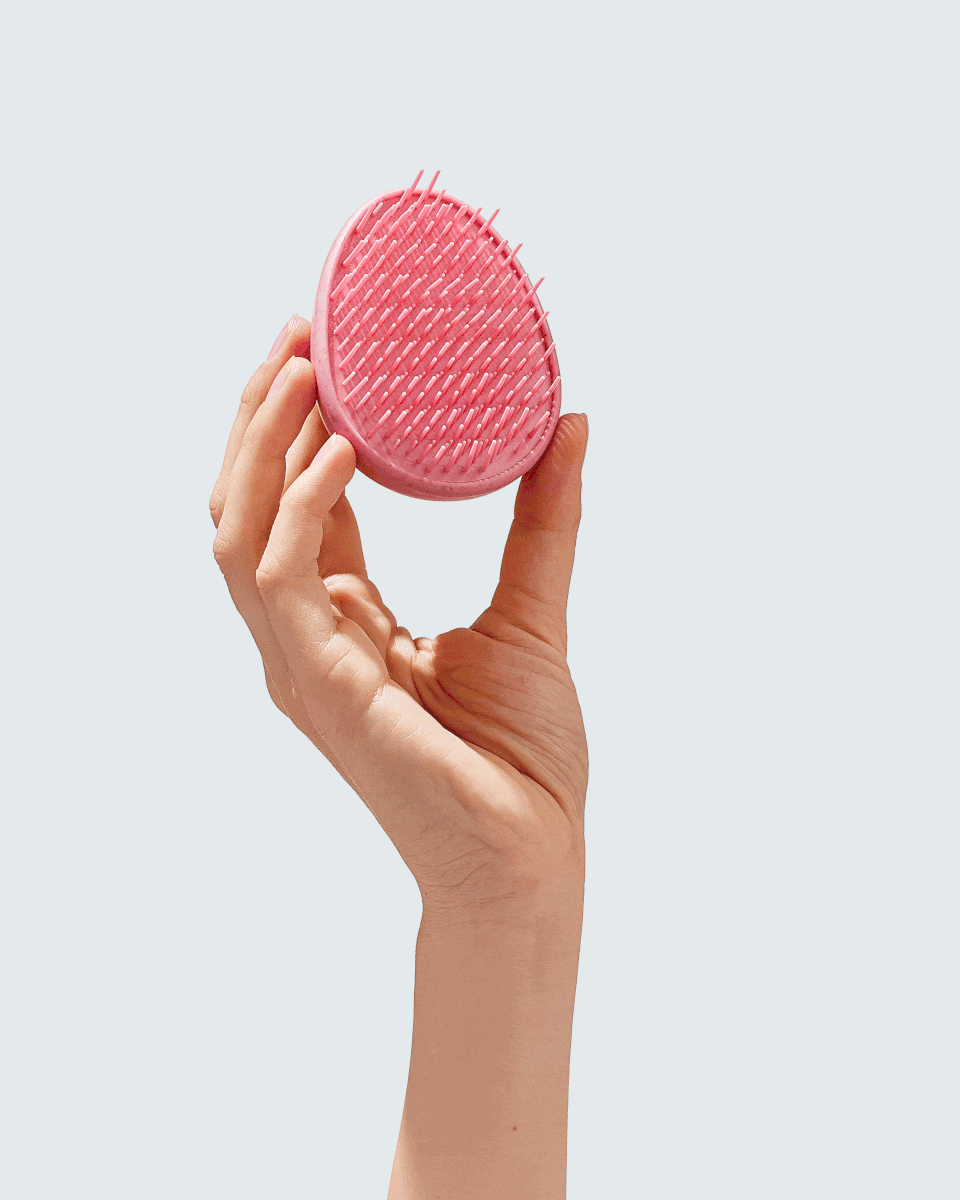 Hairlust Wet Hair Detangler Brush, Pink