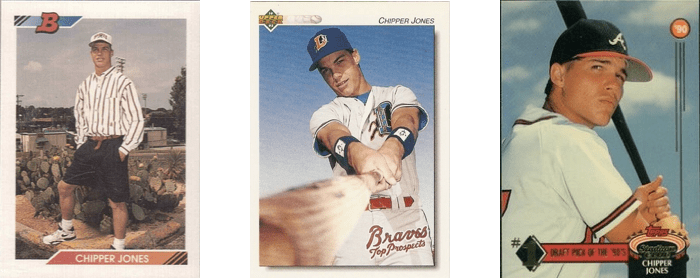 Chipper Jones 1992 baseball cards The History of the Atlanta Braves