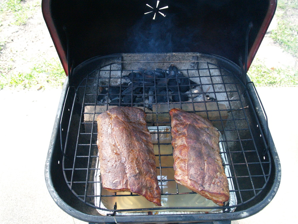 OT Smoking Ribs on a Small Charcoal Grill Viva The Matadors