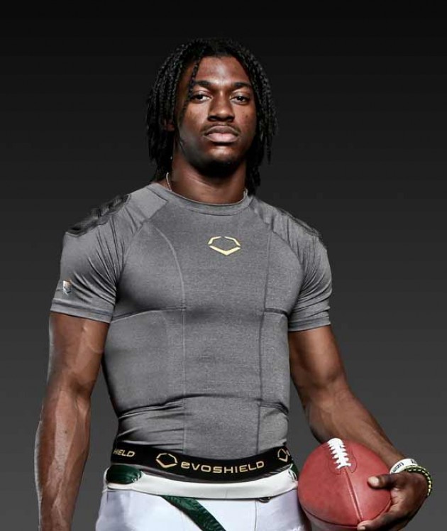 First Hand Look at RGIII's EvoShield Under Gear Hogs Haven