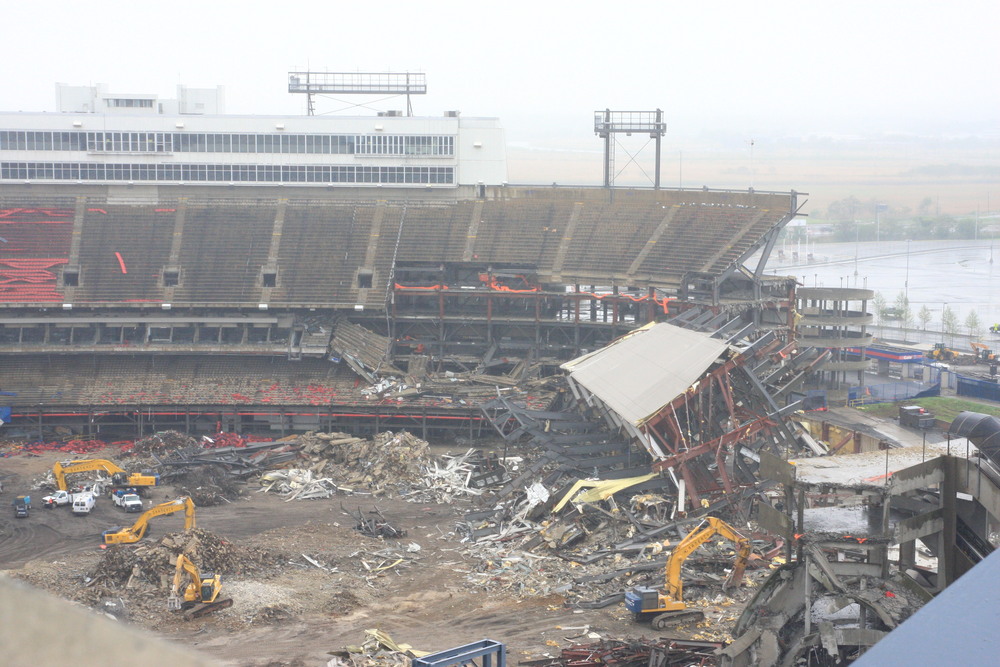 Giants Stadium Demolition Photos Big Blue View