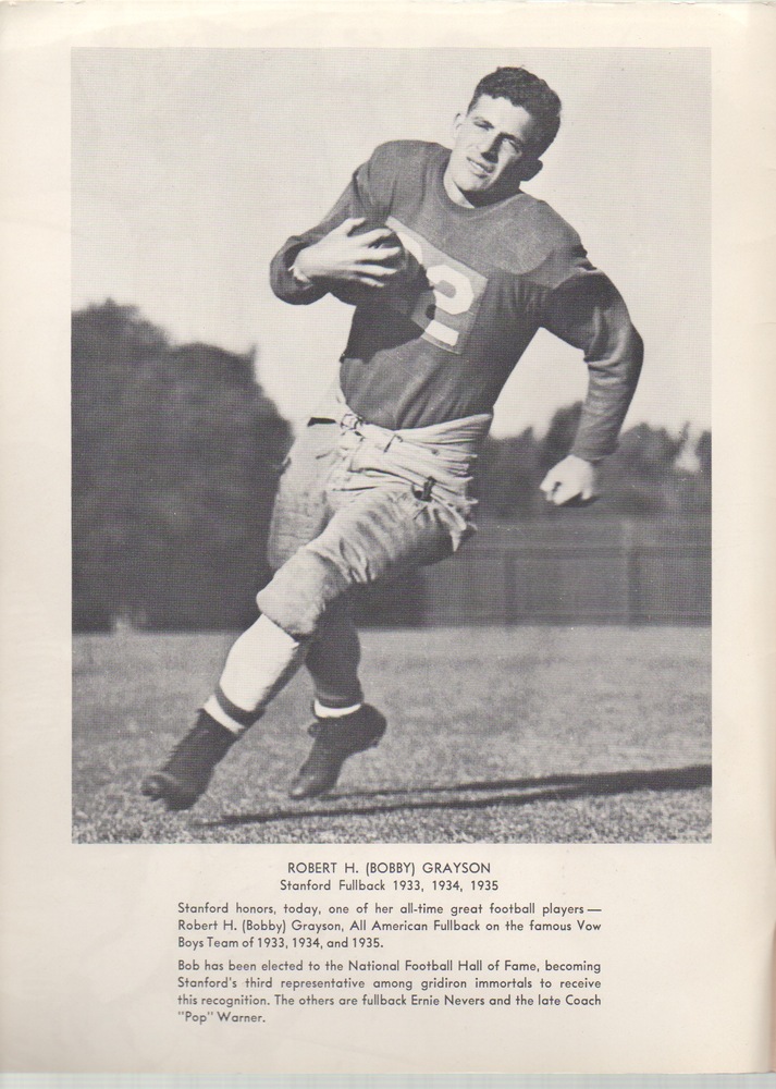 1955 Big Game Program Stanford Beats Cal for First Time Since '46 Rule Of Tree