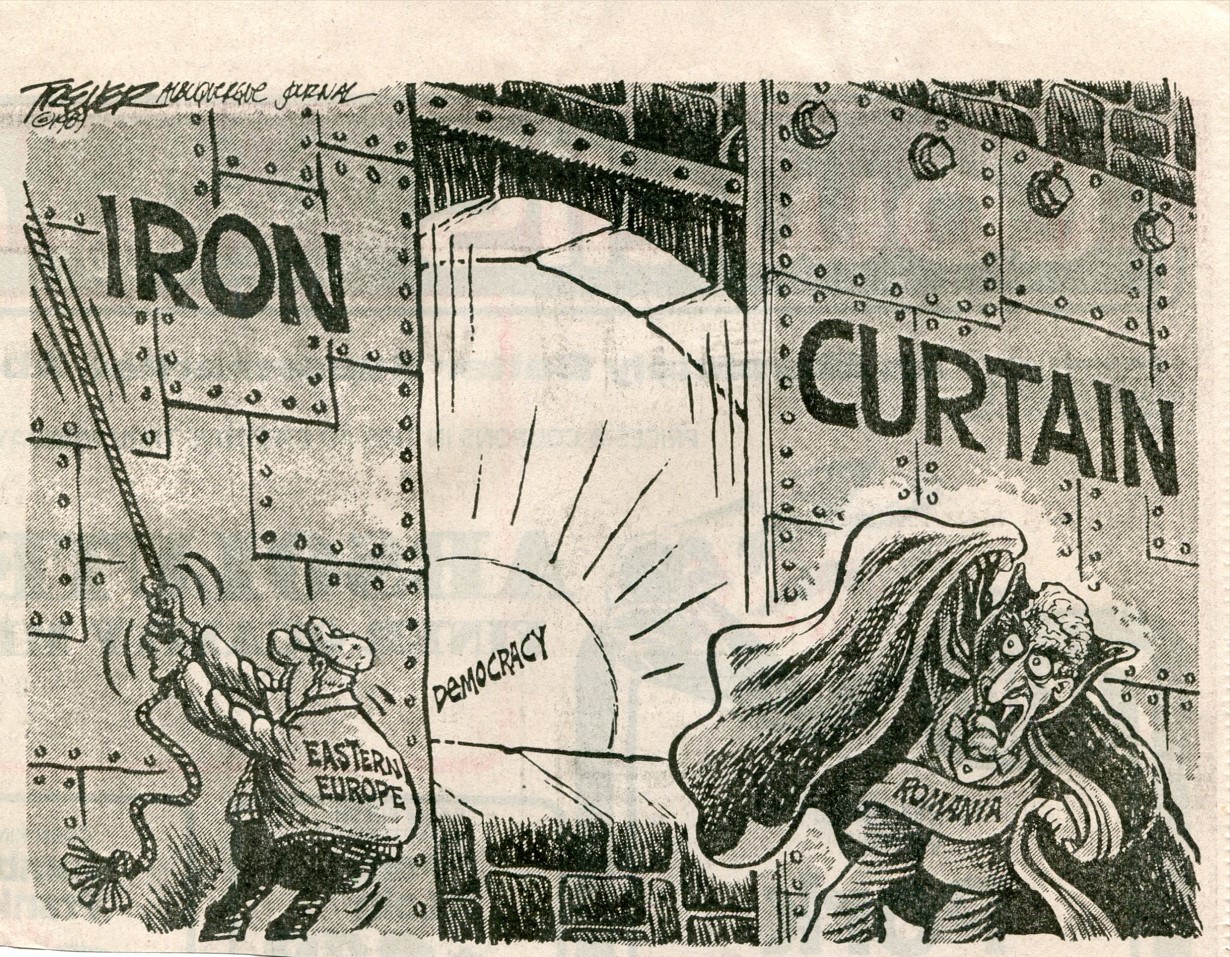 The Iron Curtain Cold War Ideological Barrier.