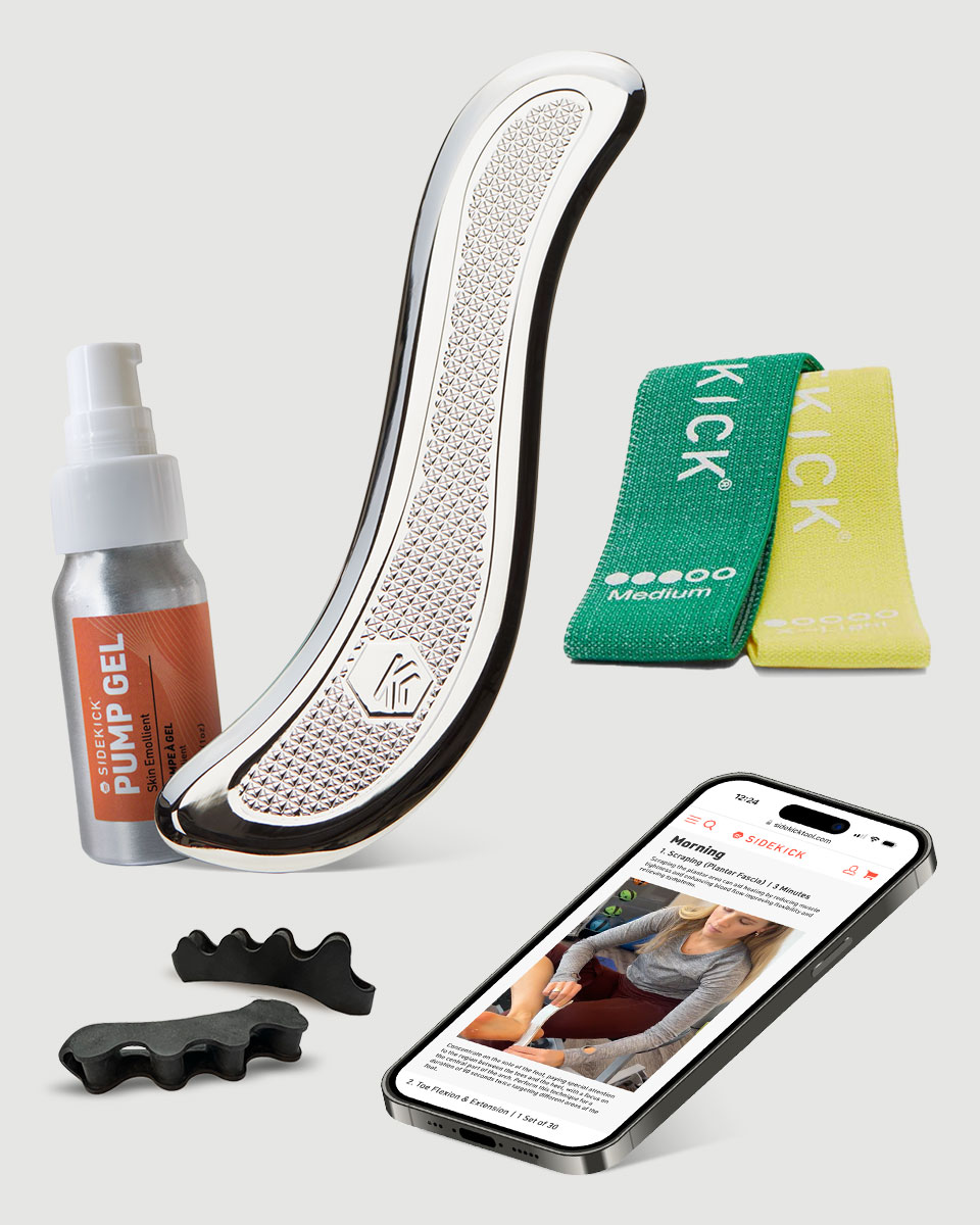 Echo Muscle Scraper Sidekick Plantar Fasciitis Recovery Bundle
