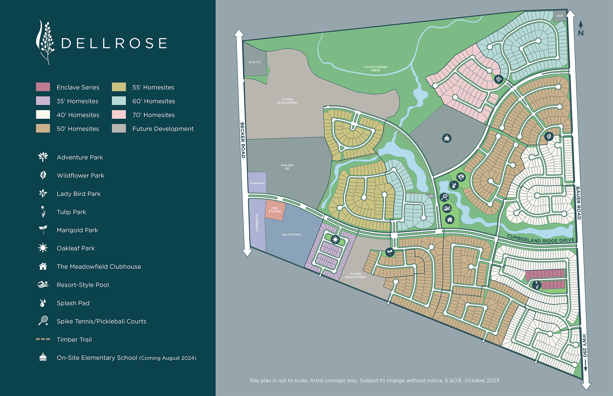 Homes for sale in Dellrose in Hockley, TX