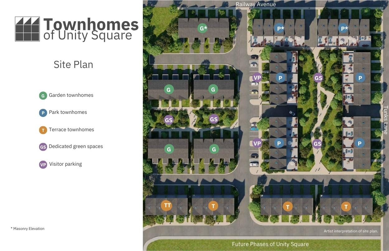 Townhomes of Unity Square PreConstruction New Townhouse Development