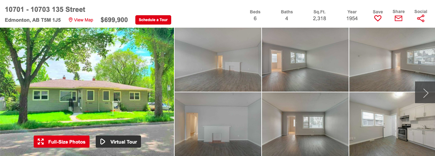 Why This Property North Glenora SidebySide Duplex Good buys in the