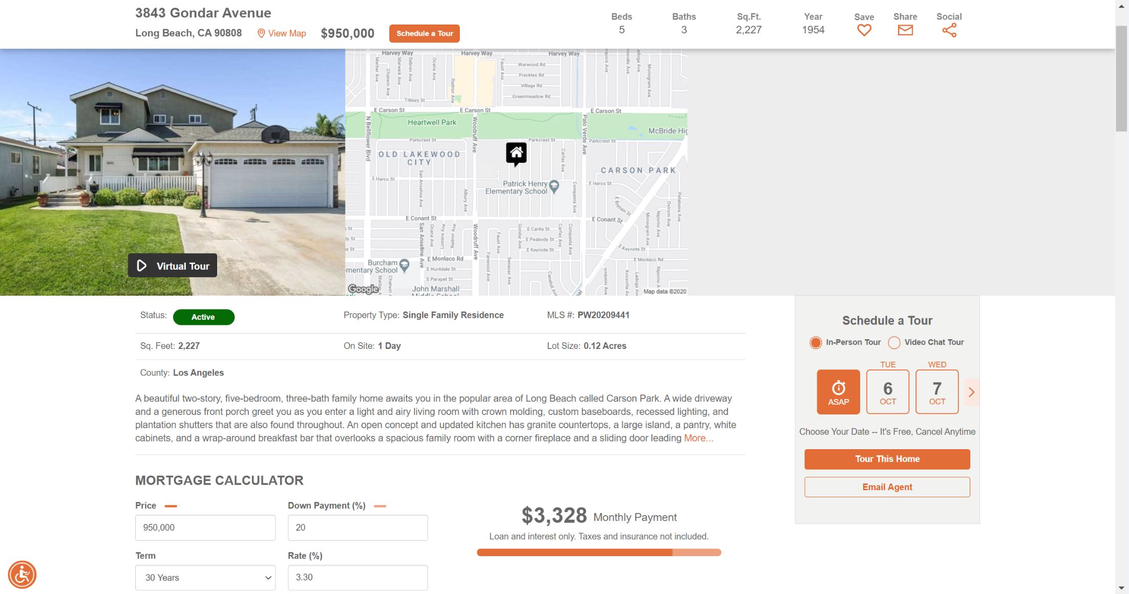 3843 Gondar in Carson Park Area of Long Beach