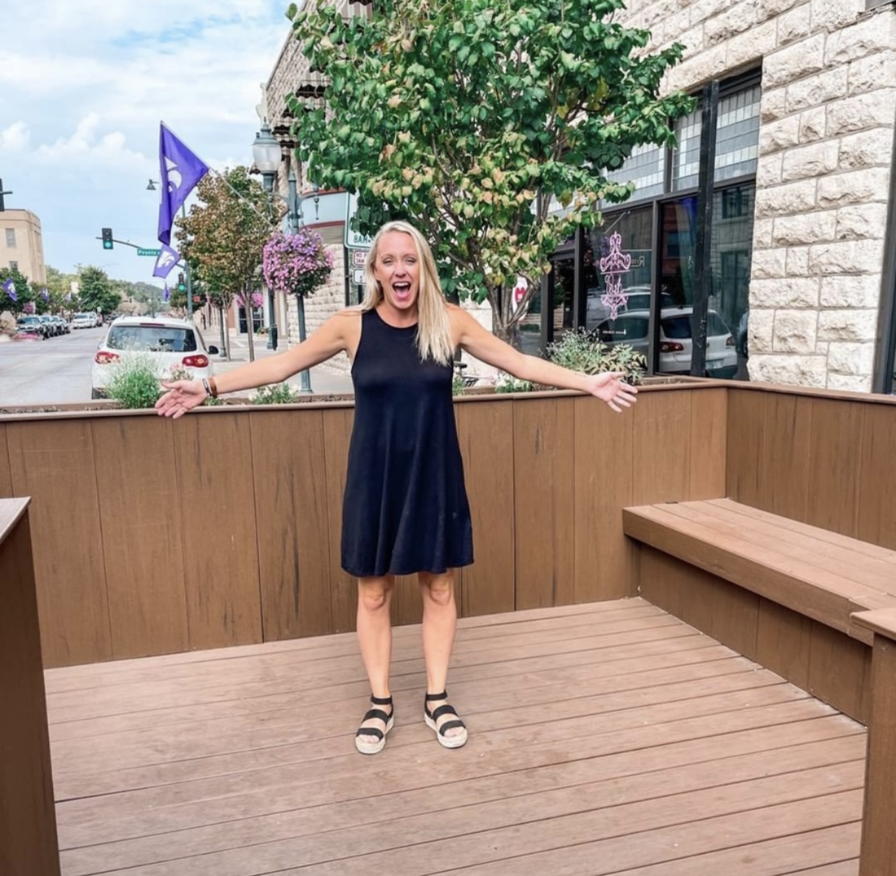 Outdoor Dining in Downtown Manhattan, KS