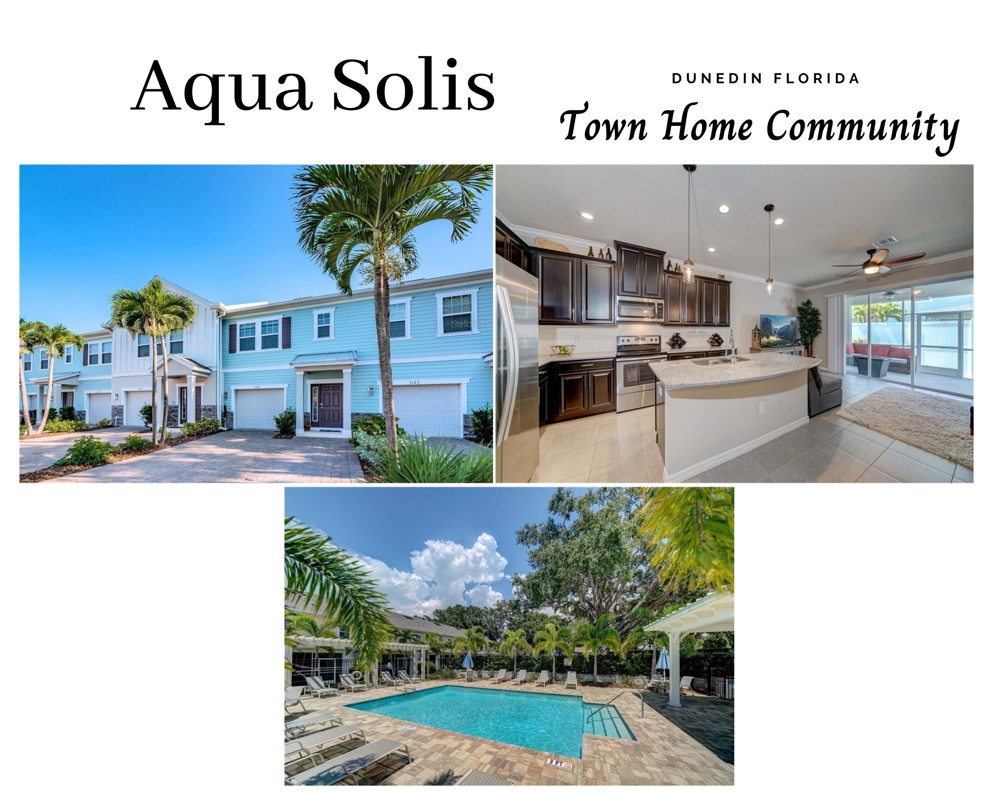 Aqua Solis Dunedin FL Real Estate Dunedin FL Townhomes for Sale