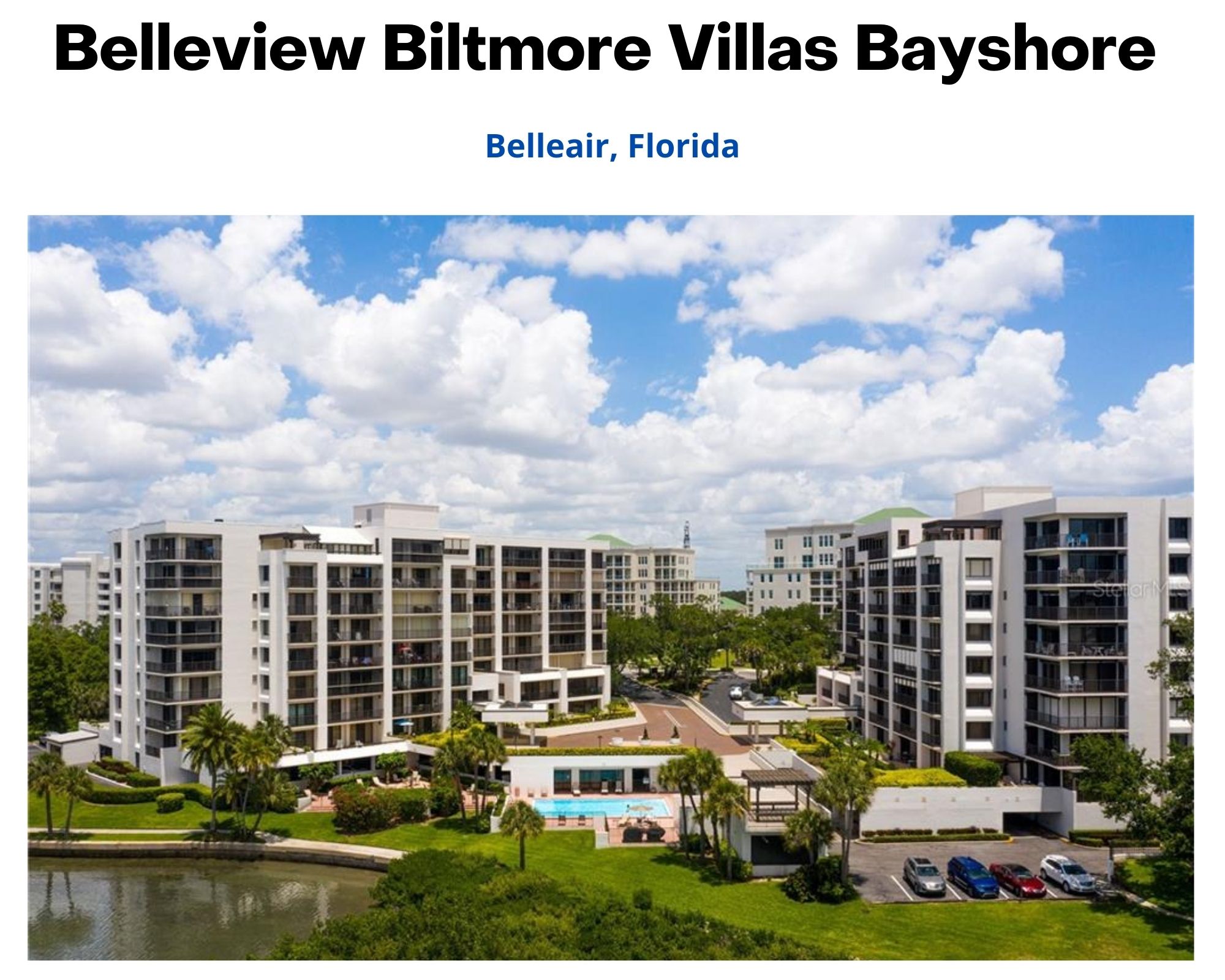 Belleview Biltmore Villas Bayshore Real Estate Belleair FL Condos for Sale