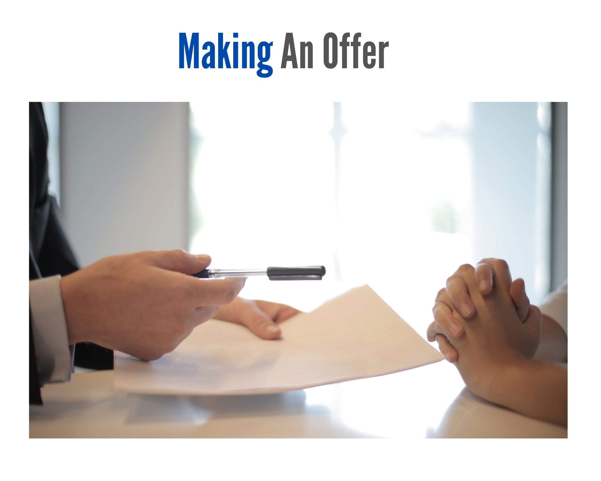 Making an Offer Buying a Home in Tampa Bay, FL