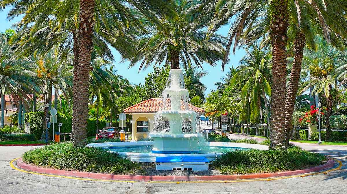 Palm Island, Miami Beach, FL Private Waterfront Community